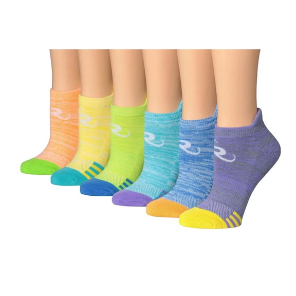 Ronnox Women's 6-Pairs Low Cut Running & Athletic Performance Tab Socks