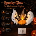 thumbnail image 3 of 2026 Ghost Campfire Nightlight, Ghost Roasting S'Mores Plug-In Wall Flickering Flame Nightlight,Spooky Fire Marshmallow Night Light For Indoor Halloween Decor,Halloween Decorations Party Gift, 3 of 7