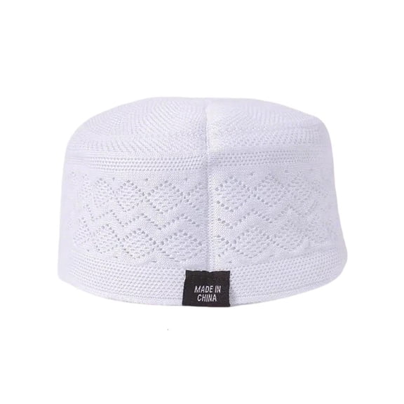 Traditional Islamic Cap for Men Comfortable Hollowed Hat for Formal Occasion
