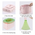 thumbnail image 5 of FUYGRCJ Portable Kids Toilet Reusable Foldable Toilet Toddler Training Toilet Seat Folding Urinal Potty Seats for Car Travel Outdoor Camping, 5 of 8