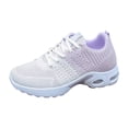 thumbnail image 2 of AJGRHE Womens Sneakers Air Cushion Running Shoes Lightweight Tennis Walking Shoes Mesh Breathable Gym Work Fashion Sneakers Athletic Comfortable Casual Purple 37, 2 of 9
