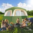 thumbnail image 5 of COBIZI 6 Person Tent for Camping with Waterproof Rainfly,EZ Set up Tent Windproof Instant Family Cabin Camping Tent with Mesh Door & Ventilation Windows for Beach Camping Hiking Backpacking,Green, 5 of 8