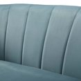 thumbnail image 6 of Modern Contemporary Urban Design Living Room Lounge Club Lobby Tufted Armchair Accent Chair, Velvet Fabric, Light Blue, 6 of 6