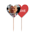 thumbnail image 1 of América Presidente Trump enojado imagen Palillos de dientes bandera etiqueta de amor selección de pastelitos, 1 of 4