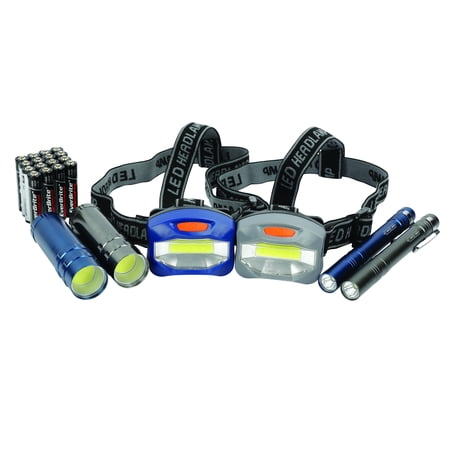Ozark Trail 6-Piece Led Flashlight and Penlight and Headlamp (Best Headlamp For The Money)