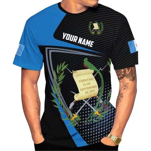 Guatemala Shirt - 3D Guatemala Flag Camisa, Guatemalan Pride T-Shirt for Men & Women (S)