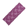 thumbnail image 3 of Cinta de encaje de 18 cm de ancho, estilo único, accesorios de ropa suaves y gruesos para decorar ropa, pantalones, color morado oscuro, 3 of 5