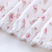 Modern Threads 4-Piece Sweet Rose Silky Soft Microfiber Adult Sheet Set, Ivory, Twin