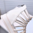 thumbnail image 6 of Xfvqtps Girls Gladiator Sandals High Top Zipper Back Open Toe Breathable Soft Sole Non-Slip Casual Summer Beach Stappy Shoes, 6 of 6