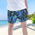 thumbnail image 2 of ZHOGXU Child Boys Girls Summer Shorts With Pockets Cartoon Print Elastic Waist Comfortable Lightweight Casual Wear For Holiday Beach,Blue,6-7 Years, 2 of 5