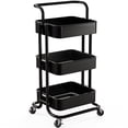 thumbnail image 1 of Utility Cart Pipishell de malla de 3 niveles con asa y ruedas bloqueables, 1 of 7
