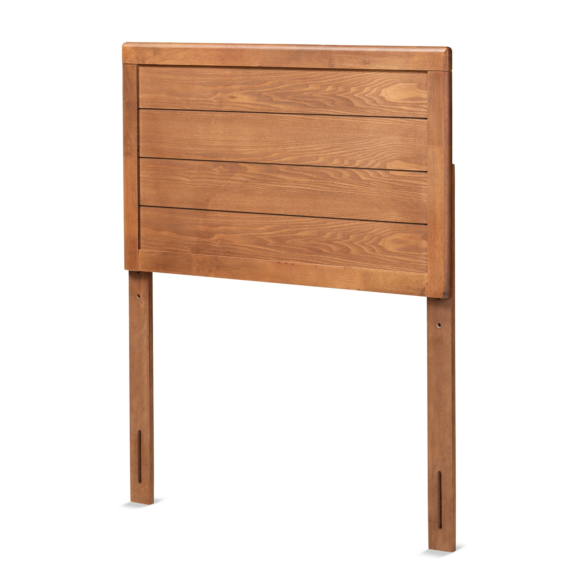 Baxton Studio Seren Classic Panel Engineered Wood Headboard, Twin, Walnut Brown