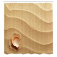 thumbnail image 3 of Ambesonne Animal Shower Curtain, Seashells Yellow Sand, 69"Wx75"L, Sand Brown, 3 of 5