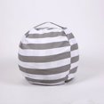 thumbnail image 1 of Bolsa de almacenamiento de juguetes de peluche para niños, sofá puf a rayas para niños, bolsa de viaje con cremallera de gran capacidad para guardar edredones, 1 of 2