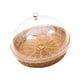 thumbnail image 3 of Cesta de pan artesanal con tapa, organizador de ratán natural, elegante frutero. 35cmx22cm, 3 of 9