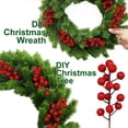 thumbnail image 3 of 50 Pack Artificial Berry Stems Christmas Decorations, 8.3" Christmas Berries Picks Branches Twigs for Xmas Tree Ornaments Fillers Vase DIY Holiday Home Indoor Outdoor Decor (Red), 3 of 5