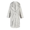thumbnail image 5 of Votuleazi Long Sleeve Lapel Collar Coat for Women, Stylish Faux Fur Winter Outerwear, 5 of 6