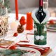 thumbnail image 5 of Puntoco Adornos Navideños, Mantel De Lana, Tapas De Botellas De Vino Tejidas, Tapas De Botellas De Vino Tinto Para Vacaciones, Decoración De Botellas De Vino Verde, Decoración Del Hogar, 5 of 8