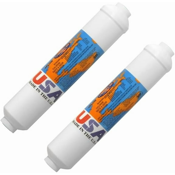 IPW Industries Inc-Omnipure - (K2533-JJ) - 10" x 2" T40 GAC Coconut Carbon Inline Filter 2 Pack