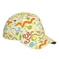 thumbnail image 3 of Naloa Original Classic Low Profile Hat Men Women Baseball Cap Dad Hat Adjustable Unconstructed Cartoon Snake8 Print Cap, 3 of 9