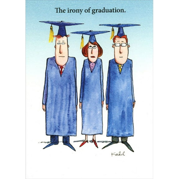 RSVP Irony Of Graduation Humorous : Funny Graduation Congratulations Card