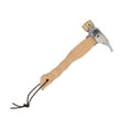 thumbnail image 4 of Martillo para acampar, Mini mango de madera, diseño de cabeza con orificio, martillo multifuncional portátil con cordón de cobre y acero inoxidable, 4 of 10