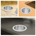 thumbnail image 2 of QIFULL Metal Stainless Steel Drop in Trash Chute Grommet with Built in Round Design for Kitchen, 2 of 8