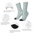 thumbnail image 6 of Goofa Cute Corgi Head Printed Men's Crew Socks, Soft Durable Breathable Moisture-Wicking with Odor Control Cotton socks, 6 of 9