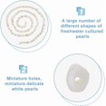 thumbnail image 4 of 72Pcs Natural Cultured Freshwater Pearl Baroque Pearl 3mm Rice Pearl Strand Spacer Pearl Beads Seashell Color Loose Pearls for Necklaces Jewelry Making, 4 of 9