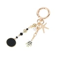 thumbnail image 3 of Unique Bargains 1 Pc Handbag Charm Keychain Tree Bag Accessories Gold Tone Black, 3 of 6