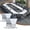 White1 47.2", variant on Folding Conference Table with Wheels,Modular Mobile Training Table,Black,6 Pack
