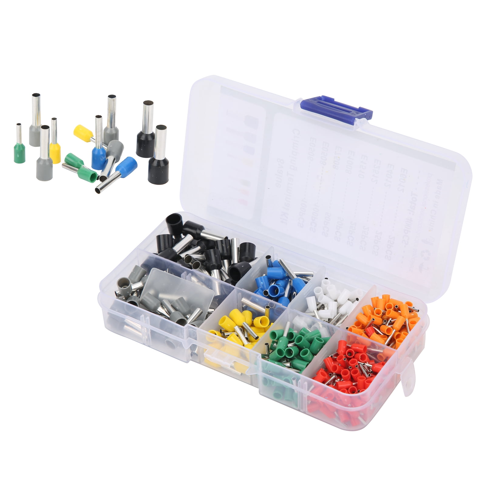 Juego De 400 Casquillos De Cable Eléctrico Completo, Varios Terminales De Crimpado Aislados Para Proyectos Eléctricos