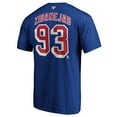 thumbnail image 3 of Men's Fanatics Branded Mika Zibanejad Blue New York Rangers Big & Tall Name & Number T-Shirt, 3 of 3