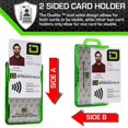 thumbnail image 5 of ID Stronghold - RFID Blocking Secure Badge Holder - Duolite 2 Card ID Holder - Poly Carbonate - Heavy Duty Hard Plastic ID Badge Holder - Molded and Assembled in The USA - FIPS 201 Approved - Green, 5 of 5