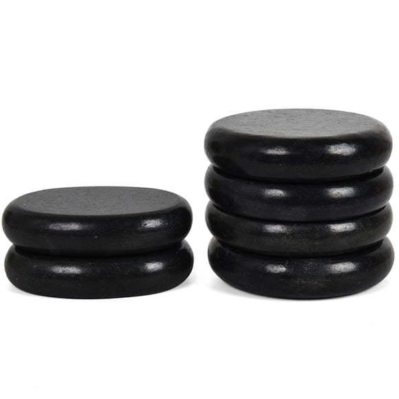 Set de 4 piedras basálticas grandes y 2 medianas de Hot Stones June Fox