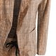 thumbnail image 3 of ICHUANYI Clearance Women's Casual Lattice Printed Suit Long Sleeve Blazer +Long Pants Two-piece Set(Khaki, M) ICHUANYI WER2023080709028, 3 of 6