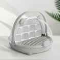thumbnail image 3 of Silkworm Breeding Habitat Cage Transparent Portable Reptile Tank Animal Feed Container Small for Indoor Outdoor Use, 3 of 3