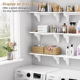 thumbnail image 6 of 24 Inch Wall Shelves for Bedroom Set of 3, Large Bathroom Floating Shelves for Wall, Long Decorative Hanging Arched Shelving Unit for Living Room Kids Girls Room Nursery Office (White), 6 of 7