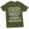 thumbnail image 1 of Men's Christmas Funny T-shirt | Movie inspired Popular Culture Jolliest Tee Shirt (Small Military Green), 1 of 6