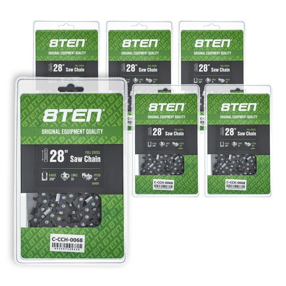 Full Chisel Chainsaw Chain 28 inch .050 3/8 91DL for Stihl MS440 MS660 6 Pack 810-CCC2280H