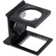 thumbnail image 1 of Foldable Magnifier With 2 Led Light Graduation 5x Magnification Magnifying Glass With Leather Bag For Reading Hobbies Magnifier (black 1pc), 1 of 5
