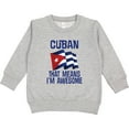 thumbnail image 2 of Inktastic Cuban Awesome Pride Toddler Sweatshirt, 2 of 4
