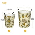 thumbnail image 5 of Fotbe Monkeys and Pinealpples Laundry Basket with Handles, Waterproof Large Laundry Hamper, Wash Bag for Corner Dorm, Rolling Laundry Basket with Handles-Small, 5 of 8