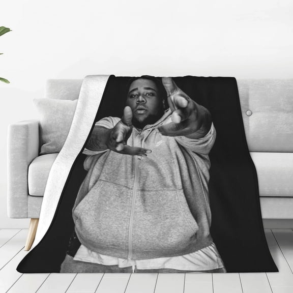 Rod Wave Kids Adults Ultra-Soft Micro Fleece Blanket Throw All Season Fuzzy Lightweight Throw Blankets For Office Company Home Couch Bed Sofa 50"X40"