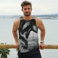 thumbnail image 6 of Cauagu Running Horse Print Men's Sleeveless Muscle Shirts,Tank Tops Quick Dry Workout Tank Top Gym Muscle Tee Fitness Bodybuilding T Shirt for Men-X-Large, 6 of 7