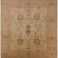 thumbnail image 1 of Ahgly Company Machine Washable Indoor Square Industrial Modern Brown Sand Brown Area Rugs, 3' Square, 1 of 7