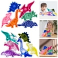 thumbnail image 1 of 6pcs Dinosaur Stacking Toys Silicone Dinosaur Balance Blocks BPA-free Early Educational Stacking Animal Toys Interactive Animal Stacker Set for Kids Ages 3+, 1 of 8