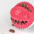 thumbnail image 5 of Pelota con fugas de comida para mascotas con sonido, juguete de limpieza Molar para perros, juguete rompecabezas blanco de silicona A With suction cup, 5 of 5
