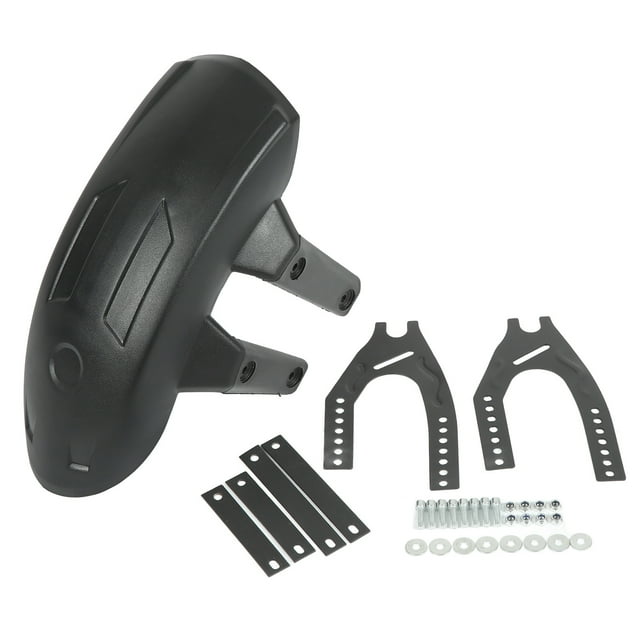 Guardabarros trasero de motocicleta ABS de metal negro, protector contra salpicaduras de neumáticos universal para 12-Cubo de ruedas de 18 pulgadas