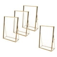 thumbnail image 1 of Marco de fotos de vidrio para colgar en la Pared Yuyangstore 4PCS Metal Oro, 1 of 5